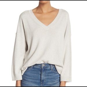 Madewell Double V-Neck/Back Sweater